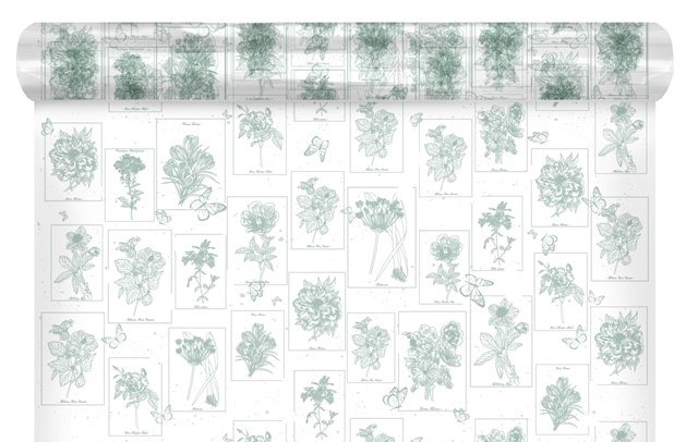 Picture of Florist Cello Curiosity Green 80cm x 100m